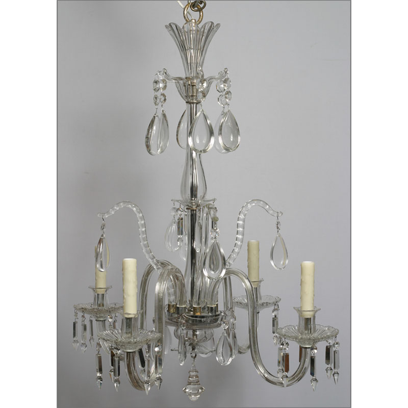 Original Baccarat Crystal chandelier from the late 1800s. Originally 