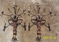 Wrought Iron Sconces 1